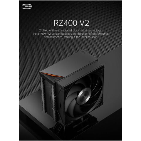 Кулер для процессора PcCooler RZ400 V2 BK - Нулевой остаток (Feed) - Нулевой остаток (Feed)
