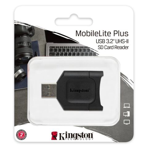Считыватель флеш-карт Kingston USB 3.1 SDHC/SDXC UHS-II MobileLite Plus (MLP) - Нулевой остаток (Feed) - Нулевой остаток (Feed)