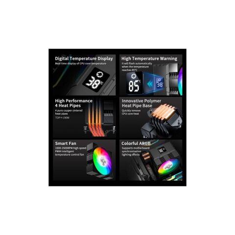 Кулер для процессора Gamemax Gamma 90 Digital BK - Кулеры к процессорам - Кулеры к процессорам