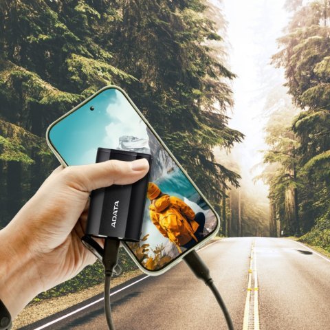 Накопитель SSD USB 3.2 4TB ADATA (SD810-4000G-CBK) - Внутренние SSD  - Внутренние SSD 