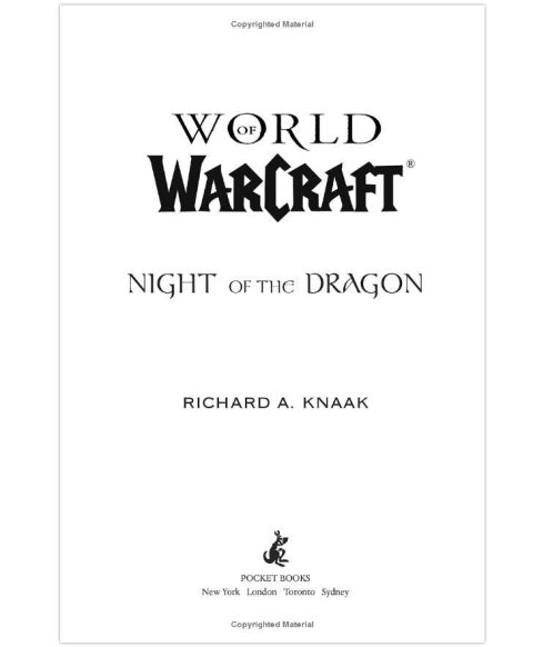 Книга World of Warcraft: Blizzard Legends - Night of the Dragon (мягкий переплёт) (Eng) -   -  