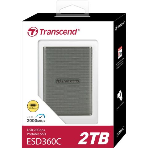 Накопитель SSD USB 3.2 2TB ESD360C Transcend (TS2TESD360C) - Нулевой остаток (Feed)  - Нулевой остаток (Feed) 