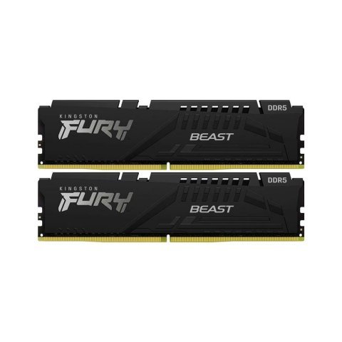 Модуль памяти для компьютера DDR5 32GB (2x16GB) 6000 MHz Fury Beast Black Kingston Fury (ex.HyperX) (KF560C36BBE2K2-32) - Нулевой остаток (Feed) - Нулевой остаток (Feed)