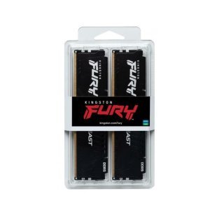 Модуль памяти для компьютера DDR5 32GB (2x16GB) 6000 MHz Fury Beast Black Kingston Fury (ex.HyperX) (KF560C36BBE2K2-32)