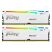 Модуль памяти для компьютера DDR5 64GB (2x32GB) 6000 MHz Beast White RGB EXPO Kingston Fury (ex.HyperX) (KF560C30BWEAK2-64) - Модули памяти для компьютера - Модули памяти для компьютера
