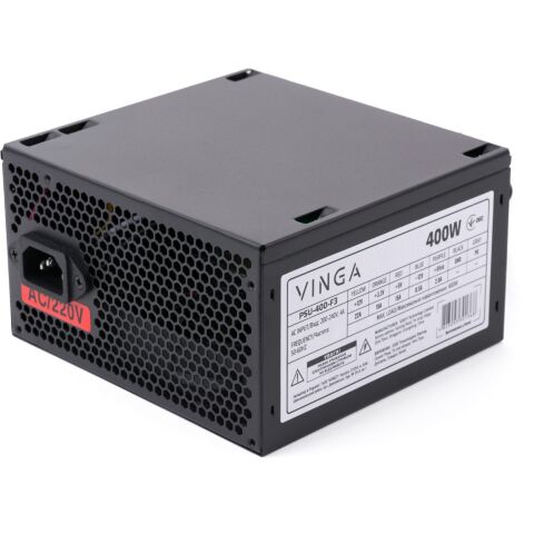 Блок питания Vinga 400W (PSU-400-F3) - Нулевой остаток (Feed)  - Нулевой остаток (Feed) 