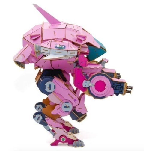 Конструктор из дерева 3D Overwatch D.Va 18" IncrediBuilds Collectible Wood Model 45 см -   -  