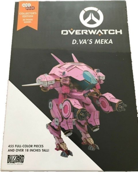 Конструктор из дерева 3D Overwatch D.Va 18" IncrediBuilds Collectible Wood Model 45 см -   -  