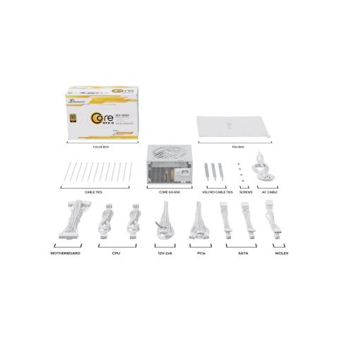 Блок питания Seasonic 650W WHITE (CORE GX-650-ATX31-WHITE) - Блоки питания  - Блоки питания 