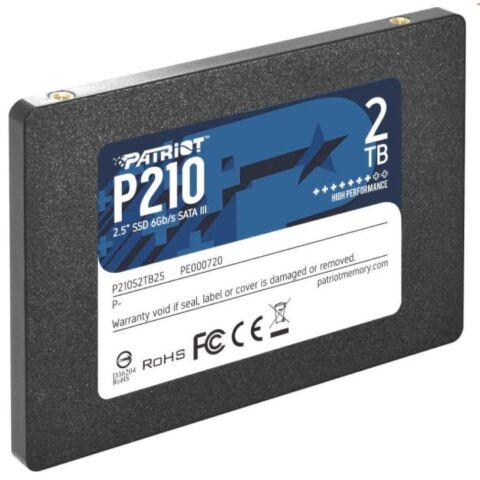 Накопитель SSD 2.5" 2TB Patriot (P210S2TB25) - Нулевой остаток (Feed) - Нулевой остаток (Feed)