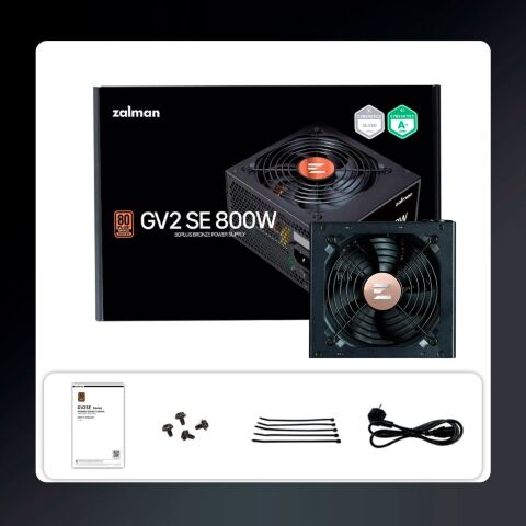 Блок питания Zalman 800W (ZM800-GV2SE) - Нулевой остаток (Feed)  - Нулевой остаток (Feed) 