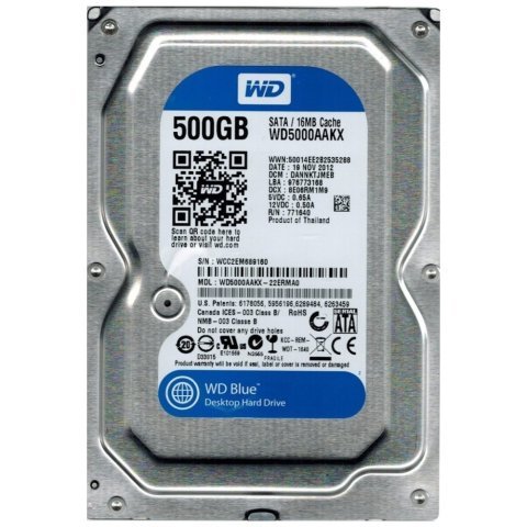 Жесткий диск 3.5" 500Gb WD (WD5000AAKX) - Нулевой остаток (Feed) - Нулевой остаток (Feed)
