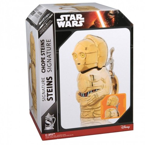 Кружка коллекционная SignatureSteins Star Wars C-3PO Stein Звёздные войны С3ПО 650 мл. - -