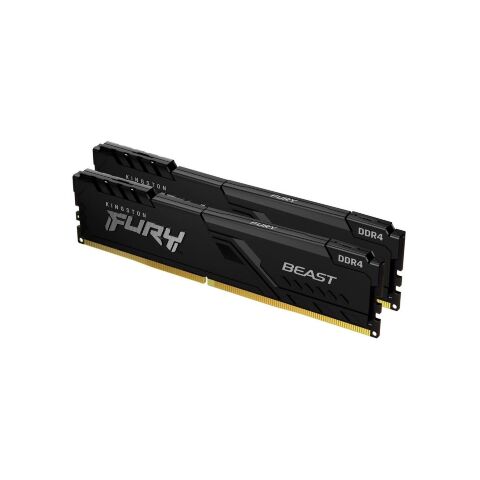 Модуль памяти для компьютера DDR4 32GB (2x16GB) 3200 MHz Beast Black Kingston Fury (ex.HyperX) (KF432C16BB1K2/32WP) - Нулевой остаток (Feed)  - Нулевой остаток (Feed) 
