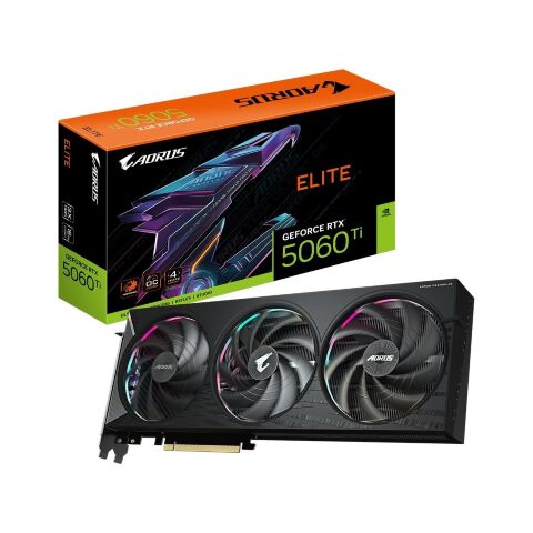 Видеокарта GIGABYTE GeForce RTX5060Ti 16Gb AORUS ELITE (GV-N506TAORUS E-16GD) - Нулевой остаток (Feed) - Нулевой остаток (Feed)