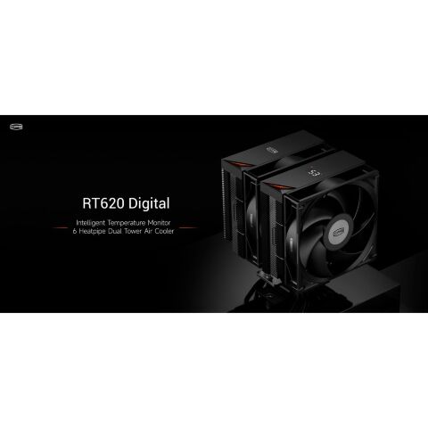 Кулер для процессора PcCooler RT620 Digital BK - Нулевой остаток (Feed)  - Нулевой остаток (Feed) 
