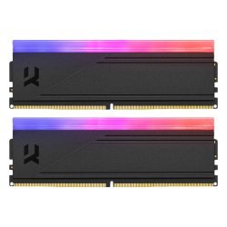 Модуль памяти для компьютера DDR5 64GB (2x32GB) 6400 MHz IRDM RGB Black Goodram (IRG-64D5L32/64GDC)