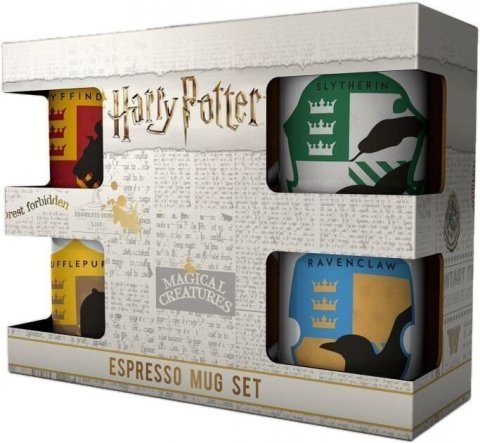 Набір кухлів для еспресо Harry Potter House Pride Espresso Mug Set 150 мл. (4 шт.) - -