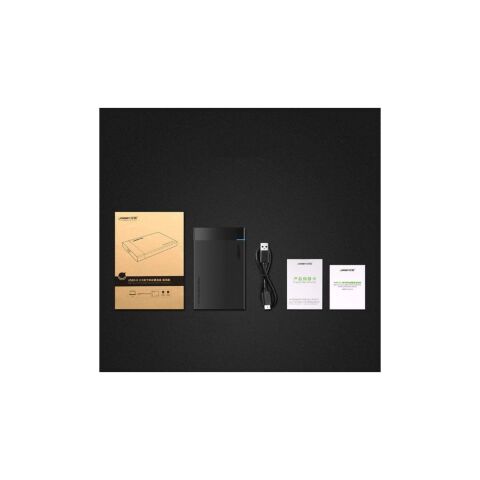 Карман внешний Ugreen USB 3.0 to M.2 SATA SSD US221 black (30848) - Аксессуары к HDD  - Аксессуары к HDD 
