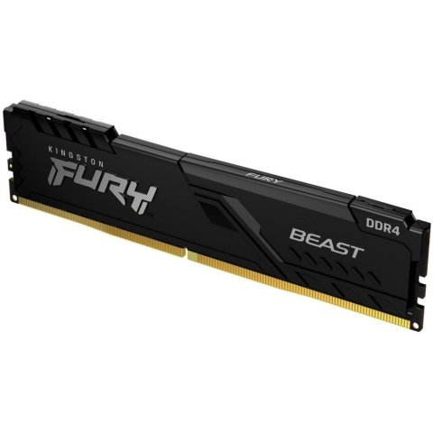 Модуль памяти для компьютера DDR4 16GB 3200 MHz Beast Black Kingston Fury (ex.HyperX) (KF432C16BB1/16WP) - Нулевой остаток (Feed) - Нулевой остаток (Feed)