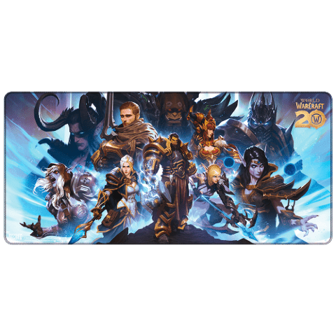 Килимок ігрова поверхня Blizzard World Of Warcraft 20th Anniversary XL Варкрафт (90*42 cm) -   -  