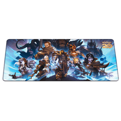 Килимок ігрова поверхня Blizzard World Of Warcraft 20th Anniversary XL Варкрафт (90*42 cm) -   -  