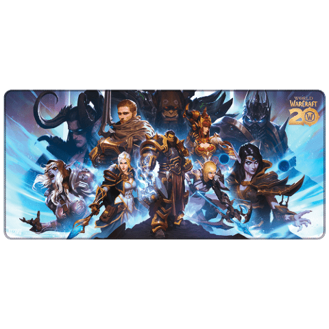 Килимок ігрова поверхня Blizzard World Of Warcraft 20th Anniversary XL Варкрафт (90*42 cm) -   -  