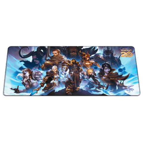 Килимок ігрова поверхня Blizzard World Of Warcraft 20th Anniversary XL Варкрафт (90*42 cm) -   -  