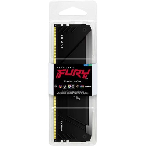 Модуль памяти для компьютера DDR4 16GB 3200 MHz Beast RGB Kingston Fury (ex.HyperX) (KF432C16BB12A/16WP) - Нулевой остаток (Feed)  - Нулевой остаток (Feed) 