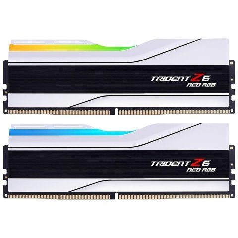 Модуль памяти для компьютера DDR5 64GB (2x32GB) 6000 MHz Trident Z5 Neo RGB Matte White G.Skill (F5-6000J3036G32GX2-TZ5NRW) - Нулевой остаток (Feed)  - Нулевой остаток (Feed) 