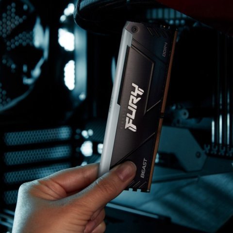 Модуль памяти для компьютера DDR4 16GB 3200 MHz Beast RGB Kingston Fury (ex.HyperX) (KF432C16BB12A/16WP) - Нулевой остаток (Feed) - Нулевой остаток (Feed)