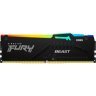 Модуль памяти для компьютера DDR5 128GB (4x32GB) 5600 MHz Beast RGB XMP Kingston Fury (ex.HyperX) (KF556C40BBAK4-128)