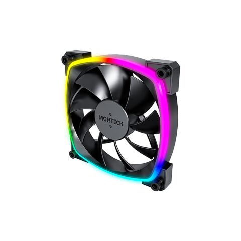 Кулер для корпуса MONTECH AX120 PWM BLACK - Нулевой остаток (Feed) - Нулевой остаток (Feed)