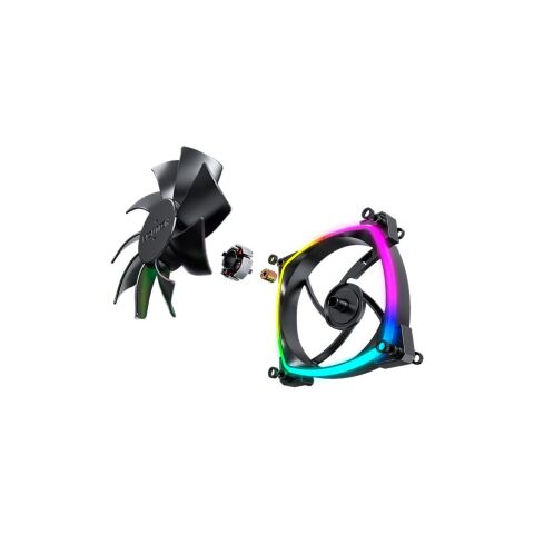 Кулер для корпуса MONTECH AX120 PWM BLACK - Нулевой остаток (Feed) - Нулевой остаток (Feed)