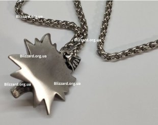 Кулон Геральта медальйон 3D Відьмак (The Witcher) з нержавіючої сталі суцільний + мішочок