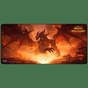 Килимок ігрова поверхня Blizzard World Of Warcraft Classic Cataclysm Deathwing Смертокрил XL Варкрафт (90*42 cm)