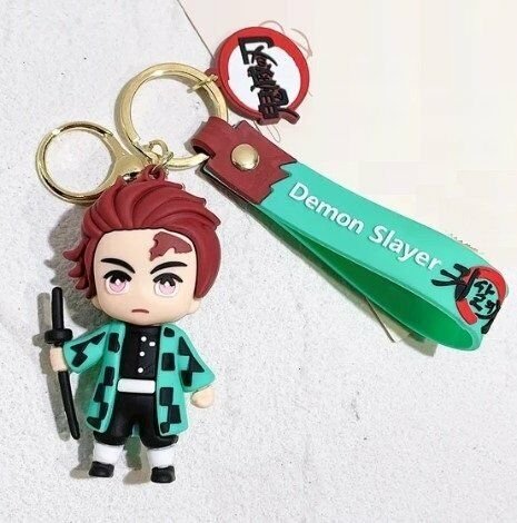 Брелок подвеска на рюкзак Demon Slayer Tanjiro Kamado Тандзиро Камадо Клинок, рассекающий демонов - -