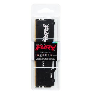 Модуль памяти для компьютера DDR5 16GB 5600 MHz FURY Beast RGB Kingston Fury (ex.HyperX) (KF556C40BBA-16)