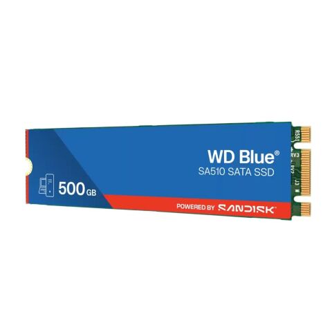 Накопитель SSD M.2 2280 500GB SA510 BLUE WD (WDS500G3B0B-00AXS0) - Внутренние SSD  - Внутренние SSD 