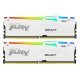 Модуль памяти для компьютера DDR5 64GB (2x32GB) 6000 MHz Beast White RGB Kingston Fury (ex.HyperX) (KF560C36BWEAK2-64) - Нулевой остаток (Feed)  - Нулевой остаток (Feed) 