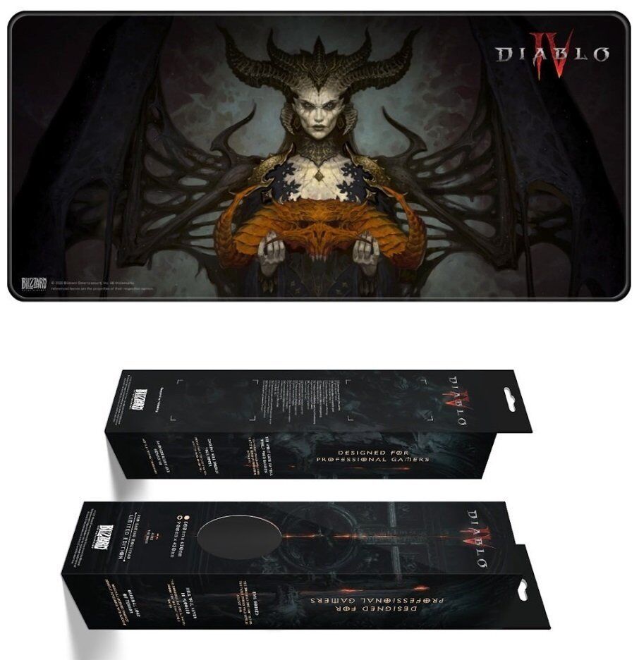 Килимок для миші ігрова поверхня Blizzard DIABLO IV 4 Lilith Діабло Ліліт XL (90*42 cm)