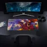 Килимок ігрова поверхня Blizzard World Of Warcraft Dragonflight Alexstrasza and Dragon XL Варкрафт (90*42 cm)