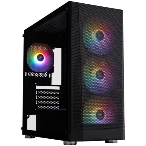 Корпус для ПК 1stPlayer FD5-M-BK-4F1 - Нулевой остаток (Feed)  - Нулевой остаток (Feed) 